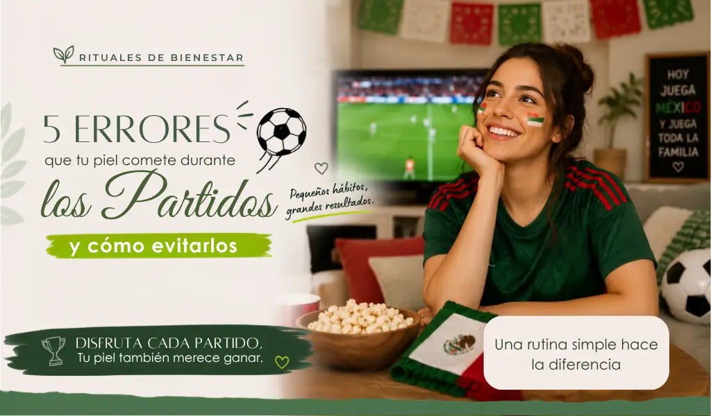 5 errores que cometes con tu piel durante la partidos  y cómo evitarlos