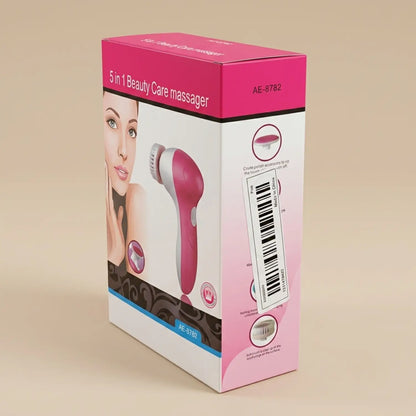 Cepillo Limpiador Facial Masajeador Exfoliante 5 en 1