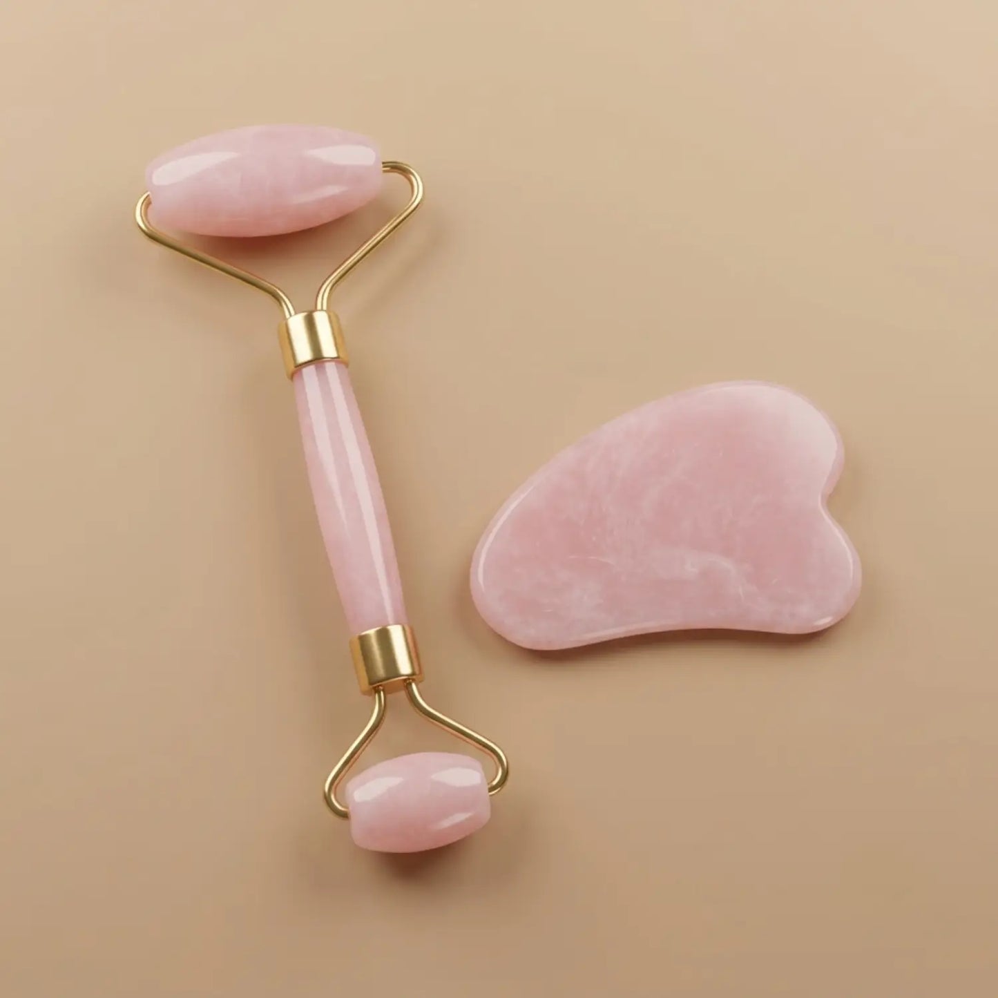 Set Rodillo Jade y Piedra Guasha | Masajeador Facial todo tipo de piel