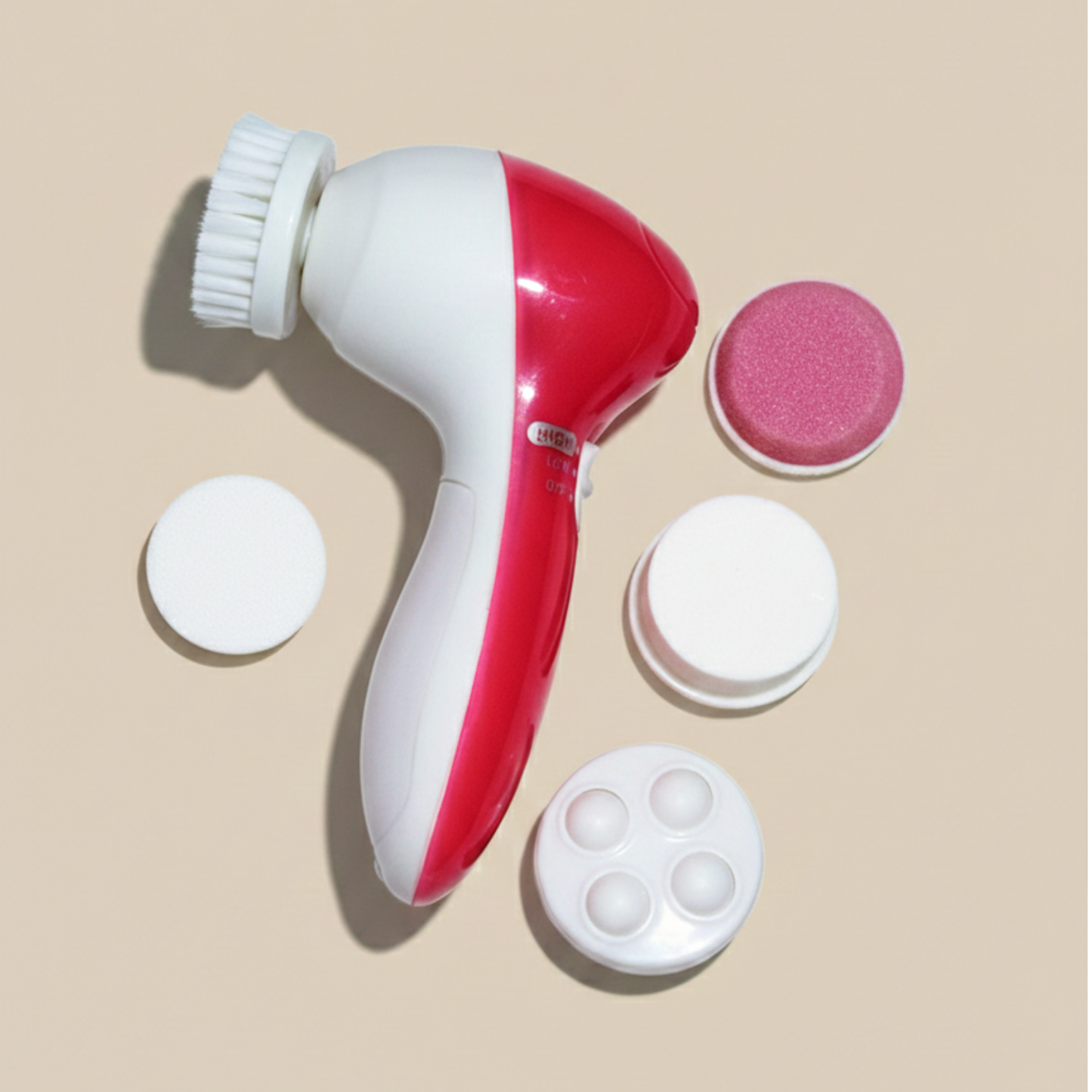 Cepillo Limpiador Facial Masajeador Exfoliante 5 en 1