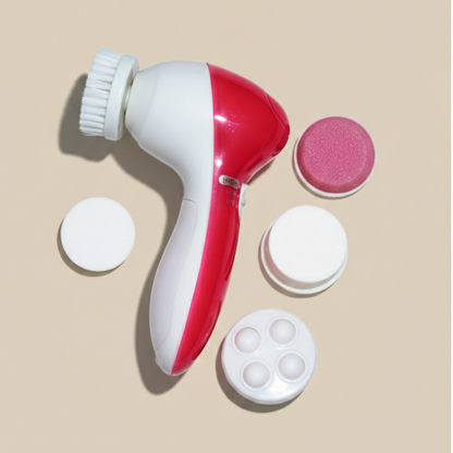 Cepillo Limpiador Facial Masajeador Exfoliante 5 en 1