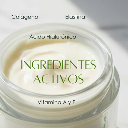 Crema Facial con Colágeno, Elastina y Ácido Hialurónico | Hidratación y Firmeza
