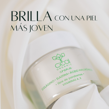 Crema Facial con Colágeno, Elastina y Ácido Hialurónico | Hidratación y Firmeza