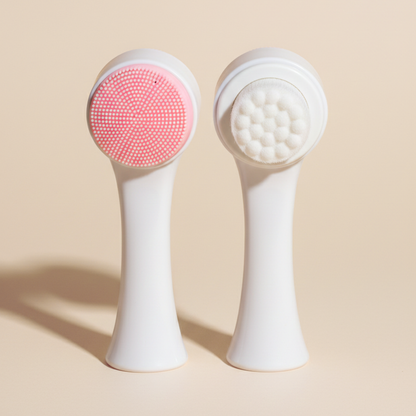Cepillo Facial Exfoliante Doble Cara