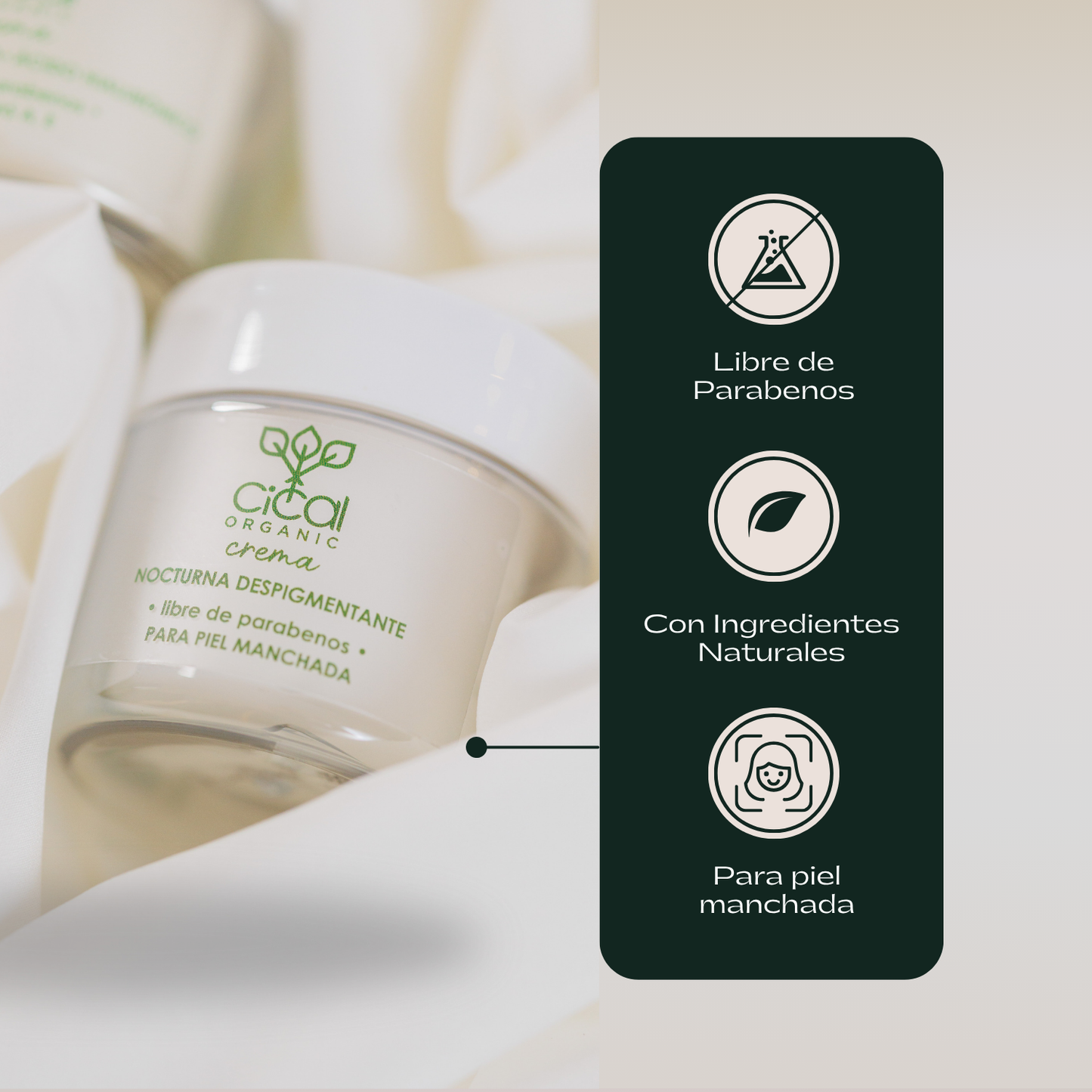 Crema Nocturna Despigmentante | Cuidado de Manchas y Tono Uniforme