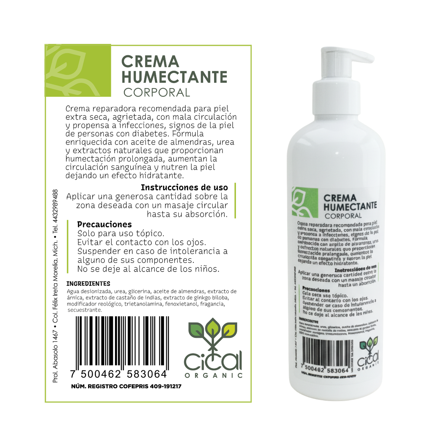 Crema Corporal Humectante | Hidratación y Suavidad para la Piel