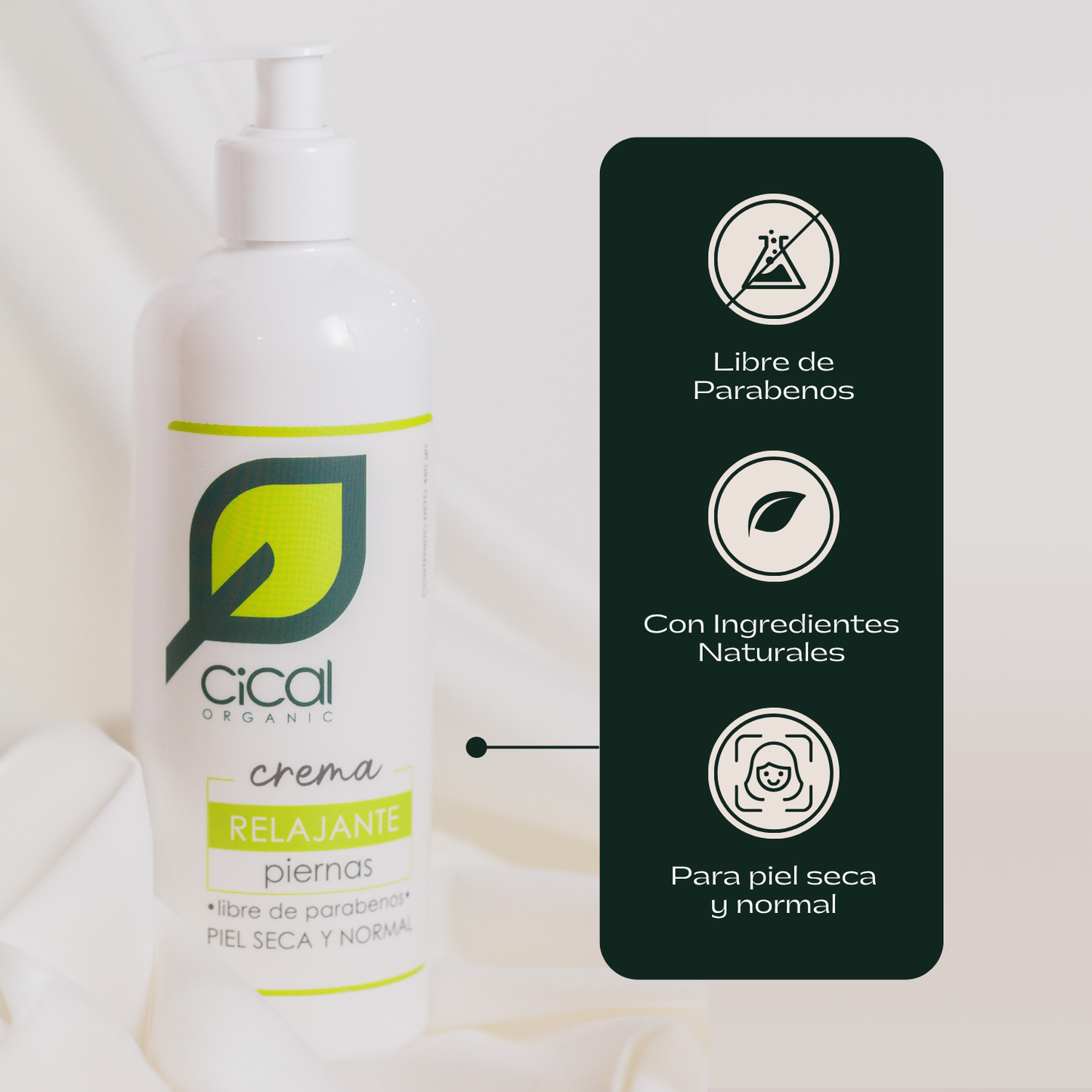 Crema Corporal Relajante para Piernas Cansadas | Hidratación y Sensación de Confort