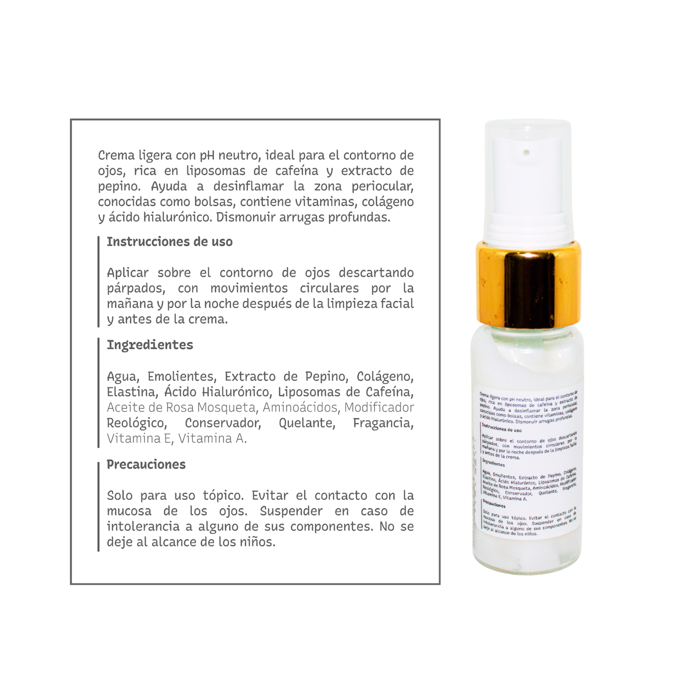 Contorno de Ojos Eyelid-Care | Hidratación, Suavidad y Apariencia Descansada
