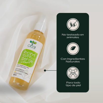 Loción Astringente Antiacné | Tónico Facial para Piel Grasa y con Imperfecciones